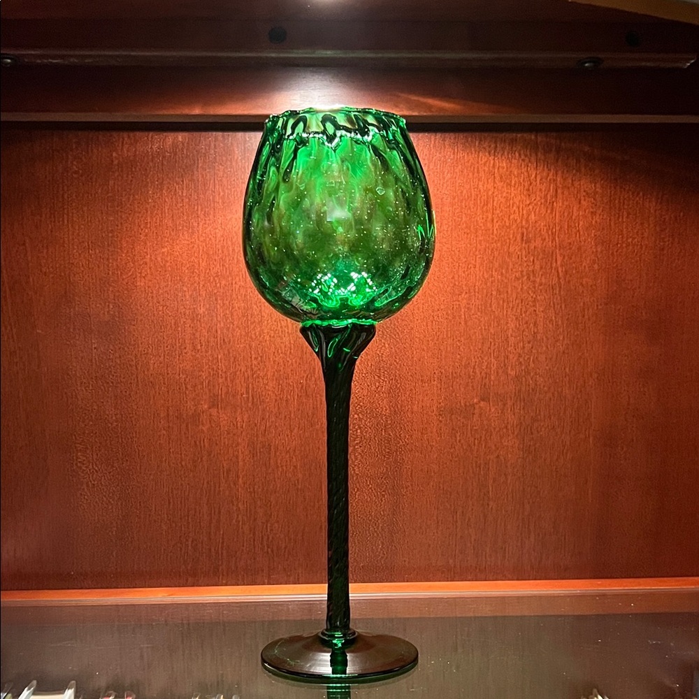 dabs made in Italy Empoli Optic Swirl Glass Vase